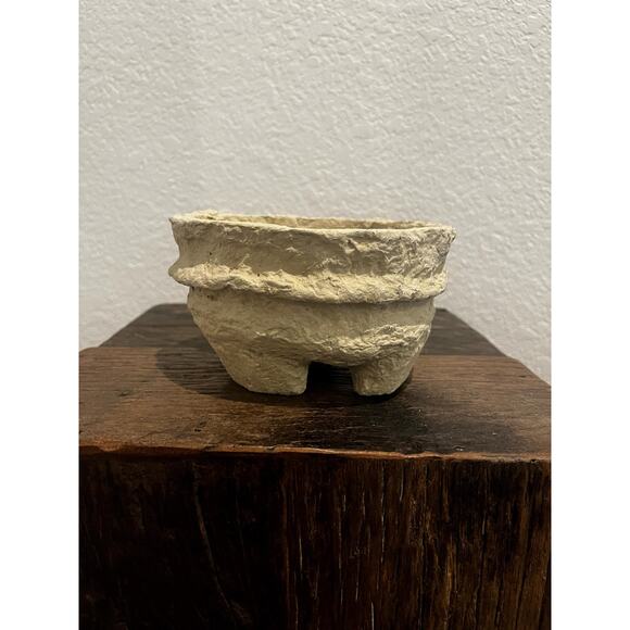 Paper Mache Footed Bowl Mini - Picture 5 of 5